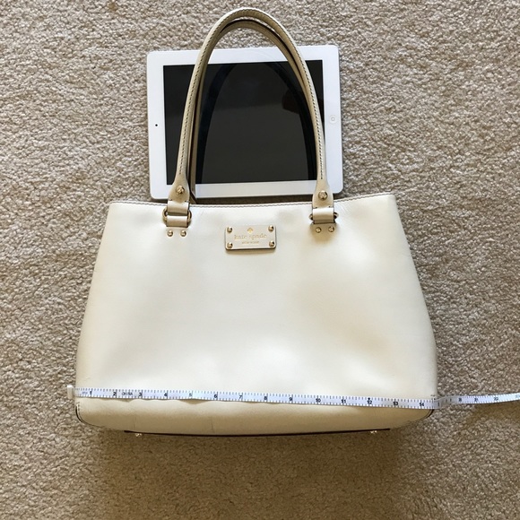 Kate Spade Ivory Leather Satchel - Picture 7 of 8